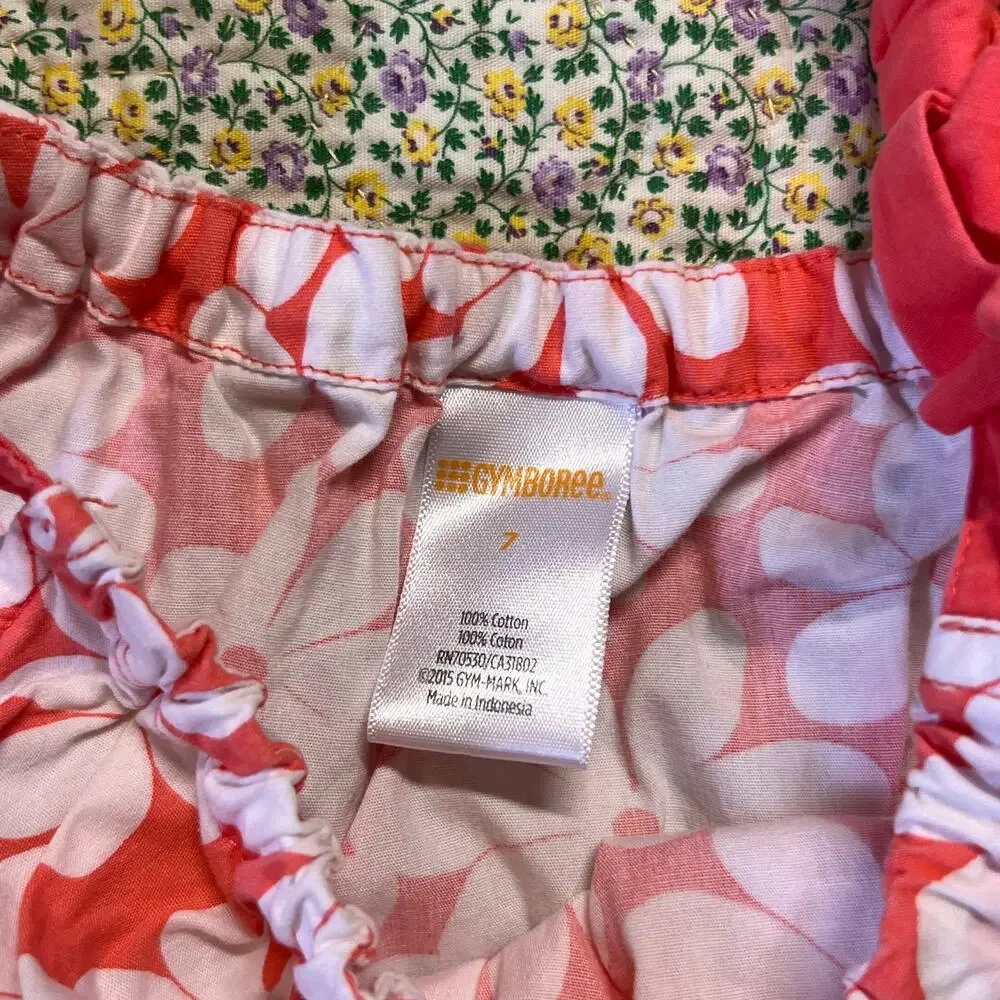 GYMBOREE GIRLS FLORAL DRESS SIZE 7 GUC